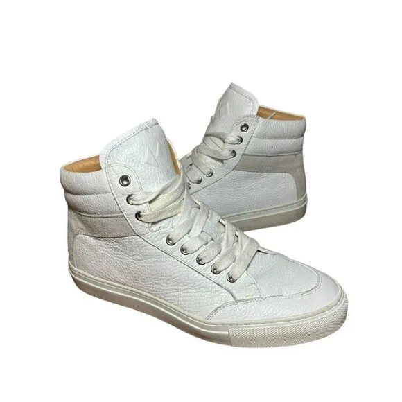 KOlO Men’s Size EU 38 US 7 Capri Triple White Leather Shoes Designer Casual