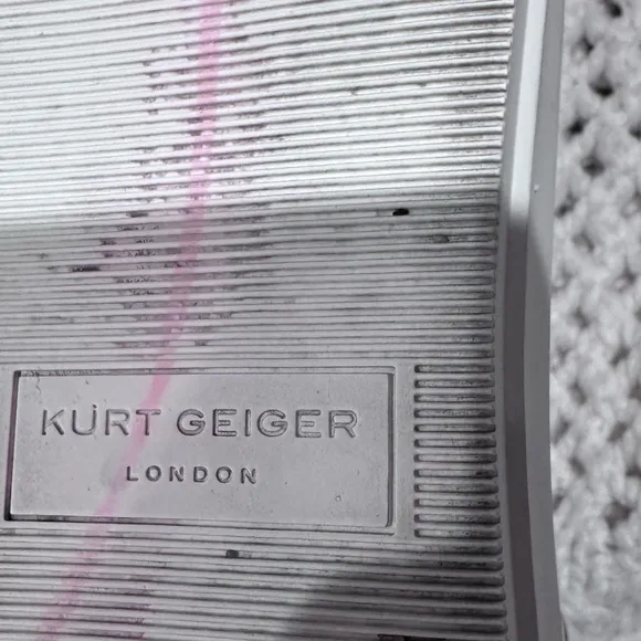 KURT GEIGER LONDON size 42  USA 10 Women's White Sneakers with Rainbow Accents