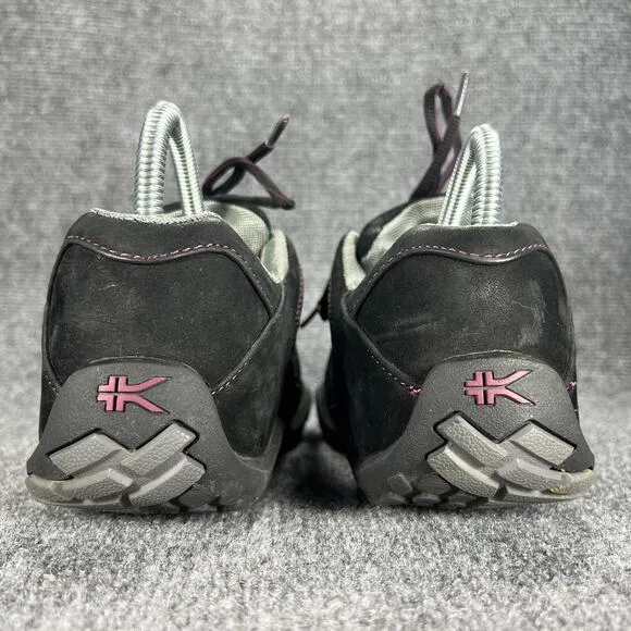 Kuru Chicane Trail Hiking Shoes Womens 7.5 Black Purple Suede Leather Outdoor