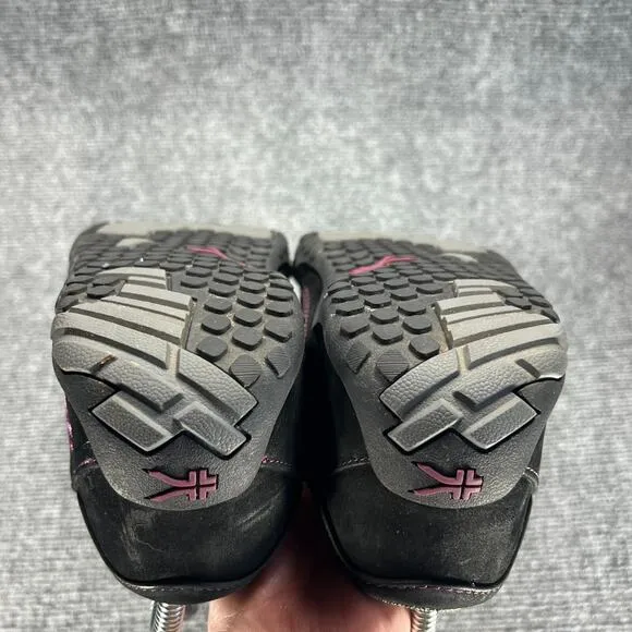 Kuru Chicane Trail Hiking Shoes Womens 7.5 Black Purple Suede Leather Outdoor