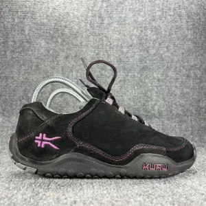 Kuru Chicane Trail Hiking Shoes Womens 7.5 Black Purple Suede Leather Outdoor
