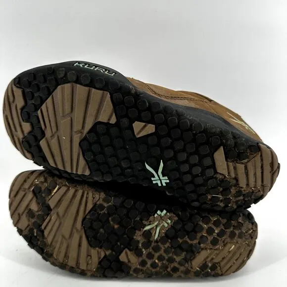 Kuru Chicane Wide Hiking Shoes Suede Leather Lace Up Trail Walking Brown 7.5