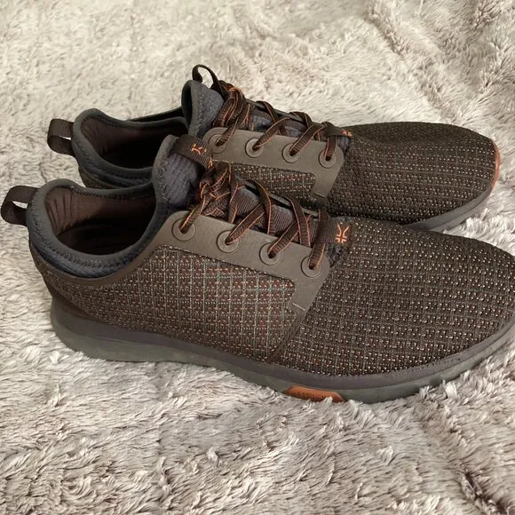 KURU CLOUD Athletic Sneaker Men’s Sz 12 M Style 102140120 Gray Orange Brown
