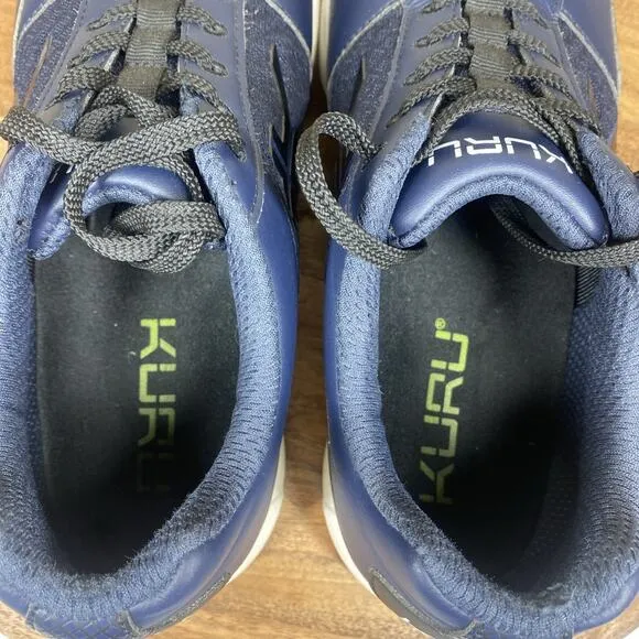 Kuru Quantum 2 Mens Navy Blue and White Size 9.5 Running Training Athletic Shoes