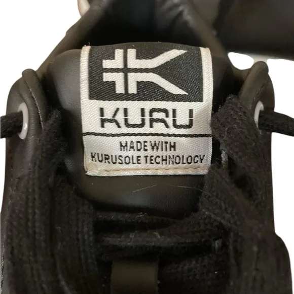 KURU Sneakers Men’s Size 10 Black and White Minimalist Design