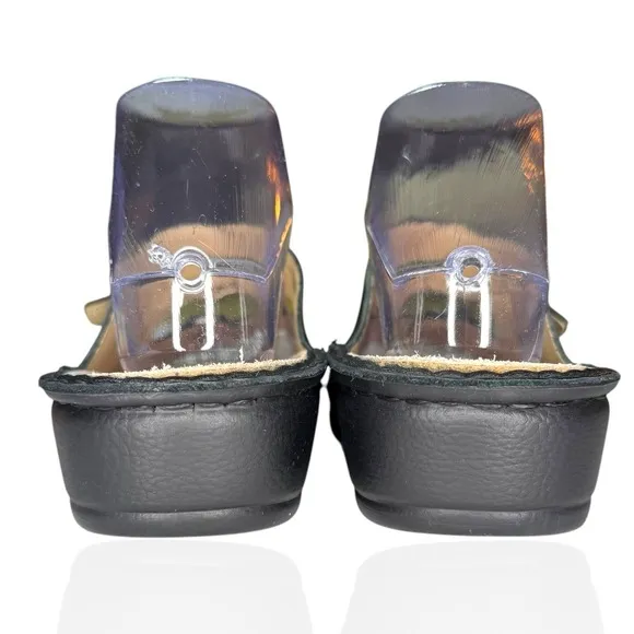 La Plume Amalfi Sandals 7.5-8 (38) Leather Rhinestone Made In Italy Slide Shoes