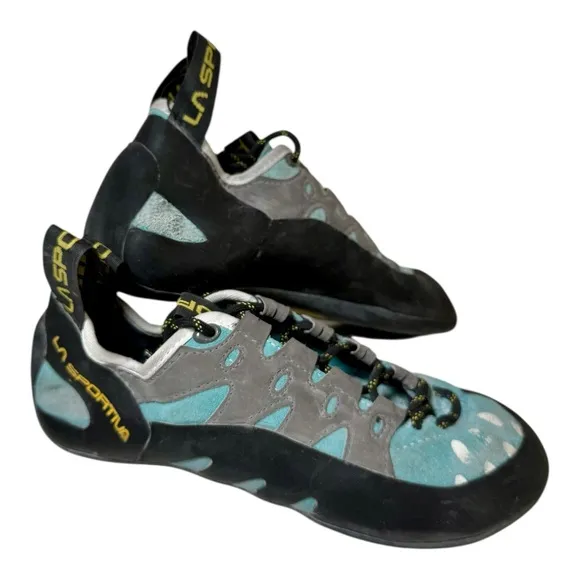 La Sportiva 10QTU Tarantulace Leather Rock Climbing Shoes Lace Women's 8 39.5