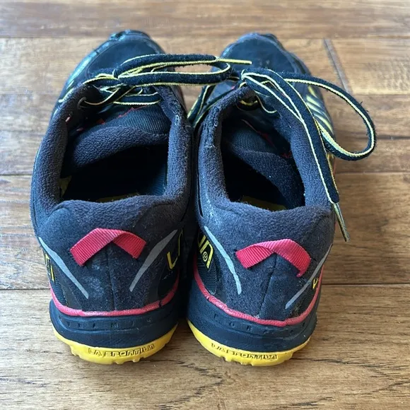 La Sportiva Helios SR Mountain Trail Running Shoes Black Yellow Mens Size 7