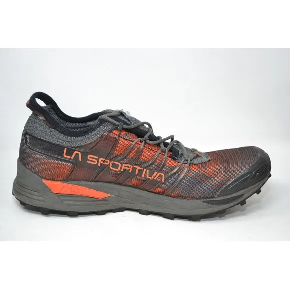 La Sportiva Mutant Trail Running Shoes Mens SZ 11 Carbon Flame Athletic Sneaker