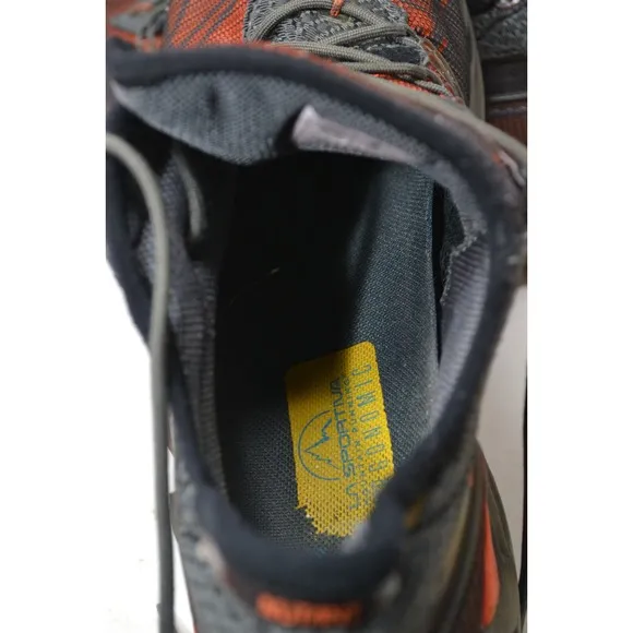 La Sportiva Mutant Trail Running Shoes Mens SZ 11 Carbon Flame Athletic Sneaker