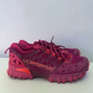 La Sportiva Shoes Red Orange Bushido II Mountain Running Outdoors  size 5.5