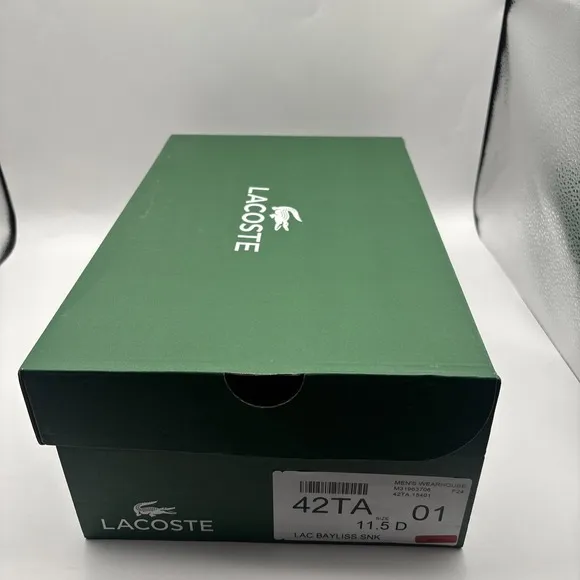 Lacoste Bayliss 119 1 U Mens Navy Sneakers Shoes Size 11.5
