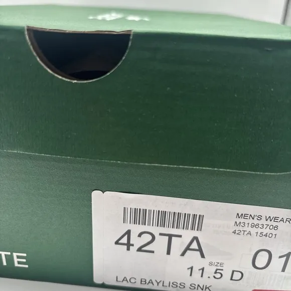 Lacoste Bayliss 119 1 U Mens Navy Sneakers Shoes Size 11.5