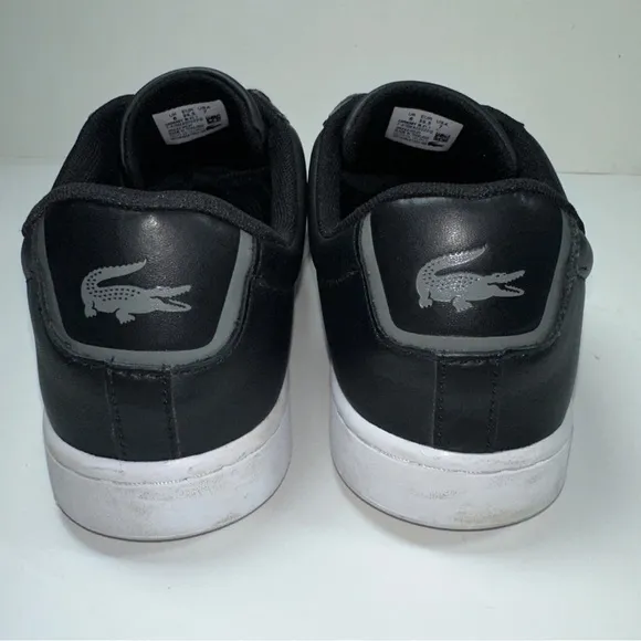Lacoste Black Sneakers Sleek Leather Design