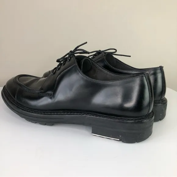 Lanvin Paris Men's Black Leather Chunky Lug Sole Lace up Oxford Shoes 11