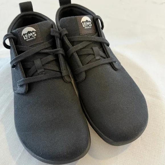 Lems Chukka Canvas Boots Mens 10 Blackout Vegan Zero Drop Unisex