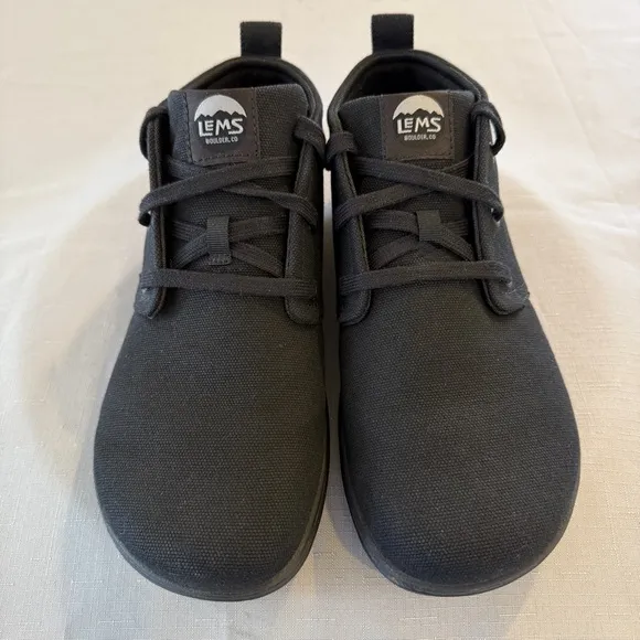 Lems Chukka Canvas Boots Mens 10 Blackout Vegan Zero Drop Unisex
