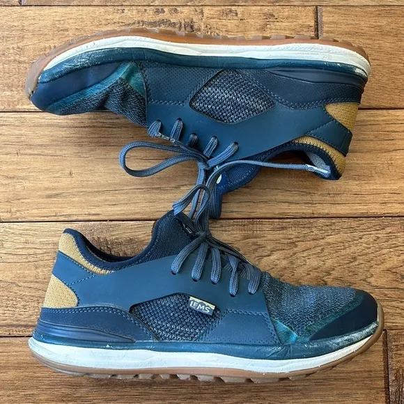 Lems Men's Mesa Sneakers in Coastal Blue Athletic Hiking Casual Shoes Size 9