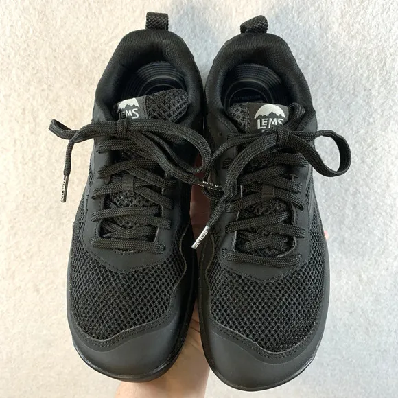 Lems Primal Persuit Unisex Nocturnal Ninja Sneakers M 7.5/ W 9 Black Barefoot