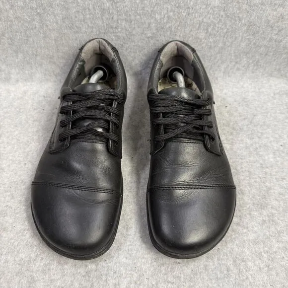 Lems Shoes Mens Size 6.5 EU 40 Nine2Five Black Leather Minimalist Casual Sneaker