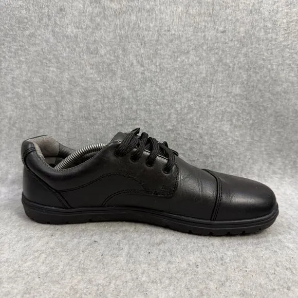 Lems Shoes Mens Size 6.5 EU 40 Nine2Five Black Leather Minimalist Casual Sneaker