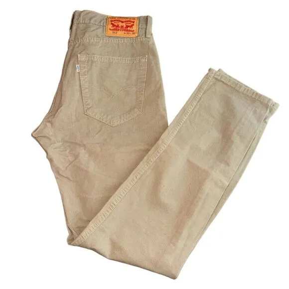 Levi's Men's 512 Taper Fit Jeans - Neautral - Size 33x32