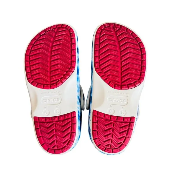 Levis X Crocs Limted Edition Blue Tie-Dye With Jibbitz Comfortable Slip-On Shoes