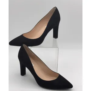 LK Bennett London Pump Womens 40 US 9 1/2 Gray Suede Shoes 3” Heel. Excellent.
