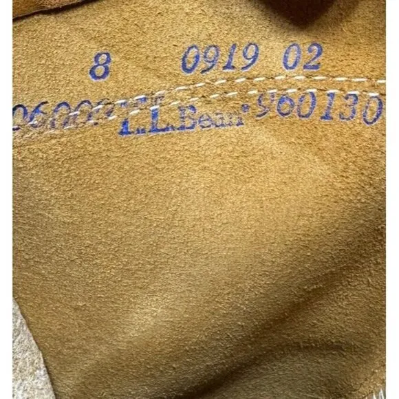 L.L. Bean Boots 8” Waterproof Boot Tan Brown Women’s Size 8 M Shoes Made In USA