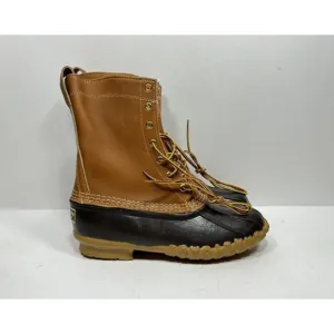 L.L. Bean Boots 8” Waterproof Boot Tan Brown Women’s Size 8 M Shoes Made In USA