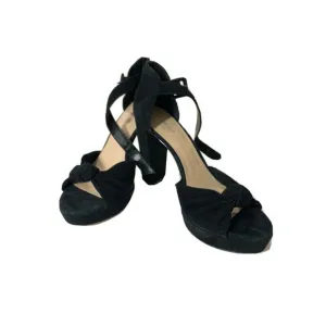 Lord &amp; Taylor Shoes Size 10 Platforms Black Suede Color