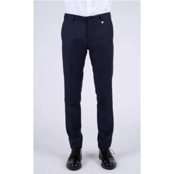 Lords &amp; Fools Dress Pants dark blue color, Size: 44 , 100% Wool