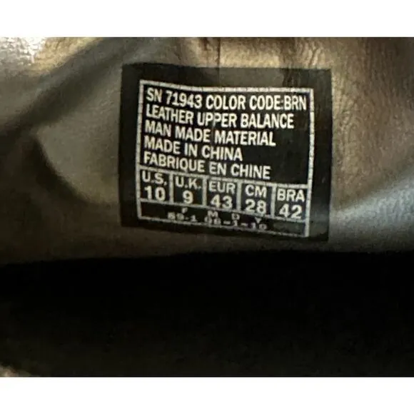 Lounge By Mark Nason Men's Sz 10 Rock Brown Stitched Leather Shoes