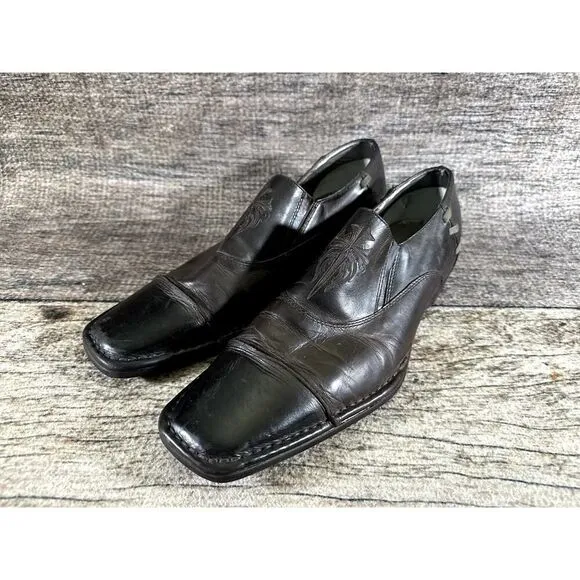 Lounge By Mark Nason Men's Sz 10 Rock Brown Stitched Leather Shoes