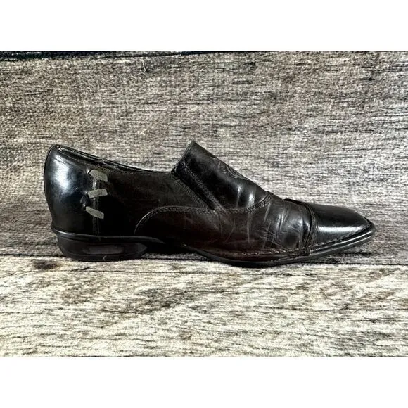 Lounge By Mark Nason Men's Sz 10 Rock Brown Stitched Leather Shoes
