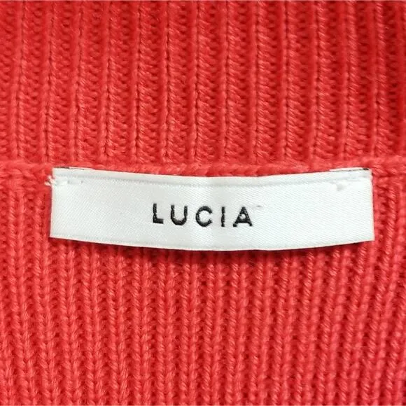 Lucia new wool blend ribbed bell slv cardigan 10