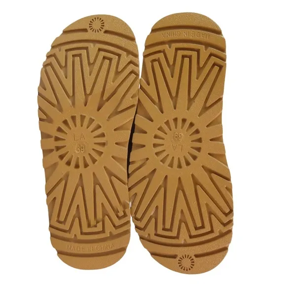 LUCKY BRAND • Chestnut Platform Scuffs Slippers Shoes Includes Box