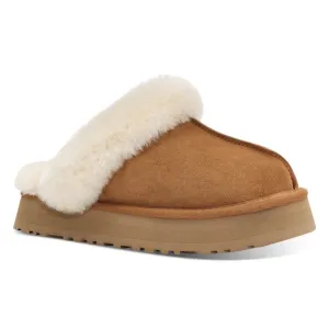 LUCKY BRAND • Chestnut Platform Scuffs Slippers Shoes Includes Box