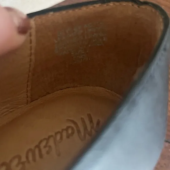 Madewell Cory Leather black‎ flats NEW size 7