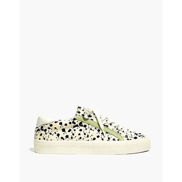 Madewell Sidewalk Low-Top Sneakers in Spatter-Painted Calf Hair Women’s 9