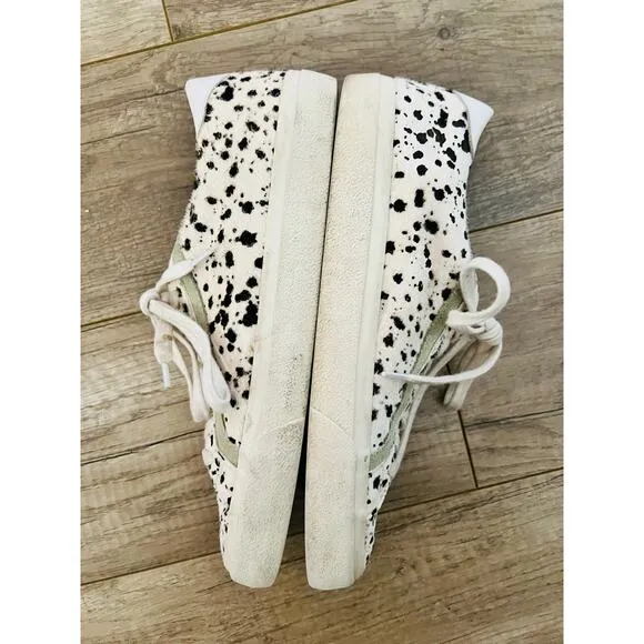 Madewell Sidewalk Low-Top Sneakers in Spatter-Painted Calf Hair Women’s 9