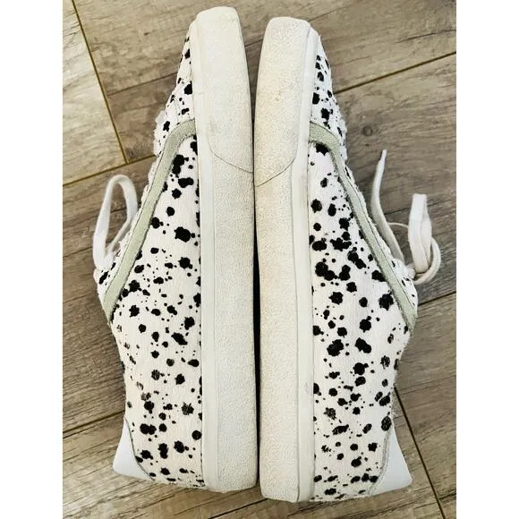 Madewell Sidewalk Low-Top Sneakers in Spatter-Painted Calf Hair Women’s 9