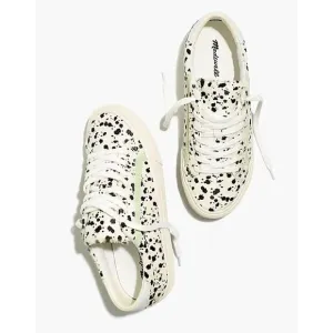 Madewell Sidewalk Low-Top Sneakers in Spatter-Painted Calf Hair Women’s 9