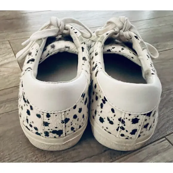 Madewell Sidewalk Low-Top Sneakers in Spatter-Painted Calf Hair Women’s 9
