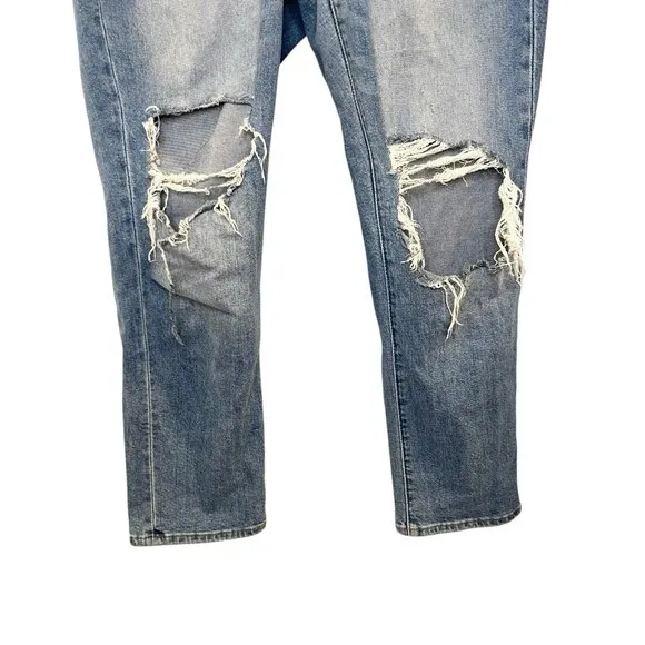 Madewell The Curvy Perfect Vintage Jean Womens Size 27 Distressed Light Wash