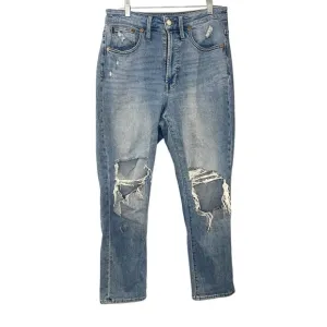 Madewell The Curvy Perfect Vintage Jean Womens Size 27 Distressed Light Wash