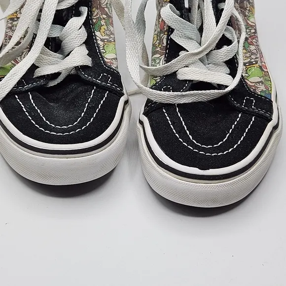 MARIO &amp; LUIGI size 4.5 men 6 women VANS SK8-HI ZIP (NINTENDO)