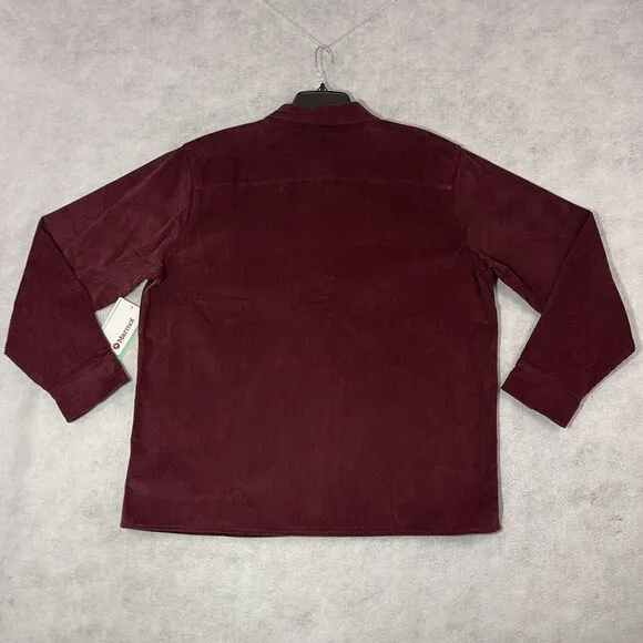 Marmot Mountain Works Aylesbury Corduroy Over Shirt Mens Size L Shacket MSPR $90