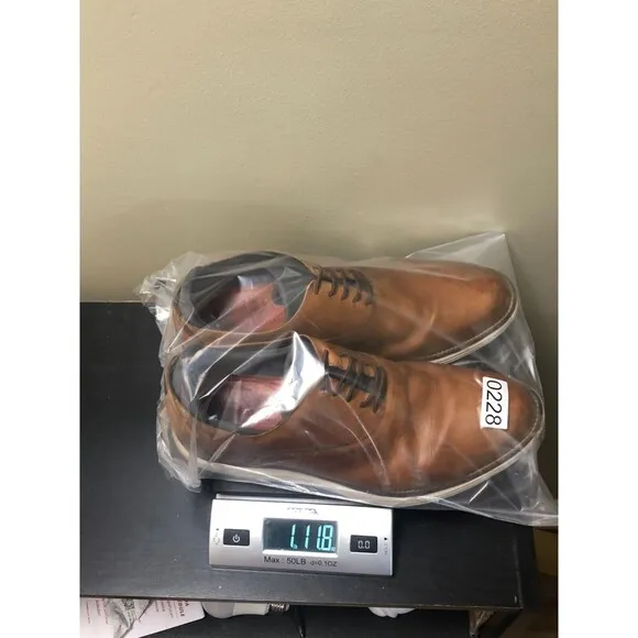 Martin Dingman Countryaire Shoes Mens Brown 10 Saddle Leather Plain Toe Lace Up