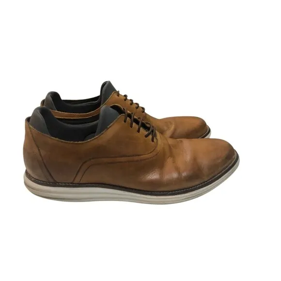 Martin Dingman Countryaire Shoes Mens Brown 10 Saddle Leather Plain Toe Lace Up